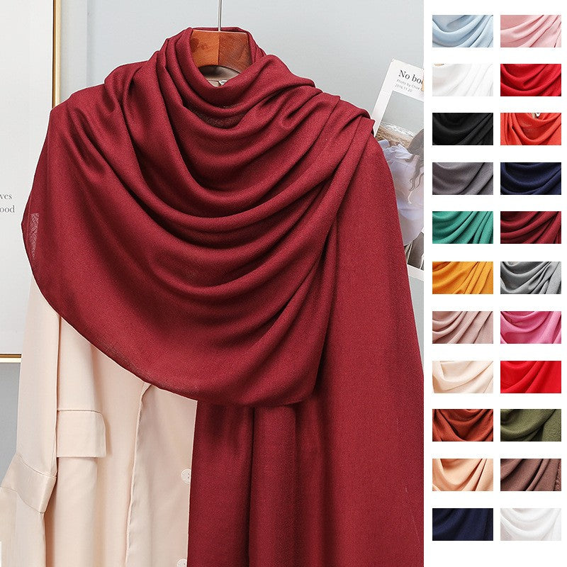 Evandra Cotton-Linen Blend Scarf