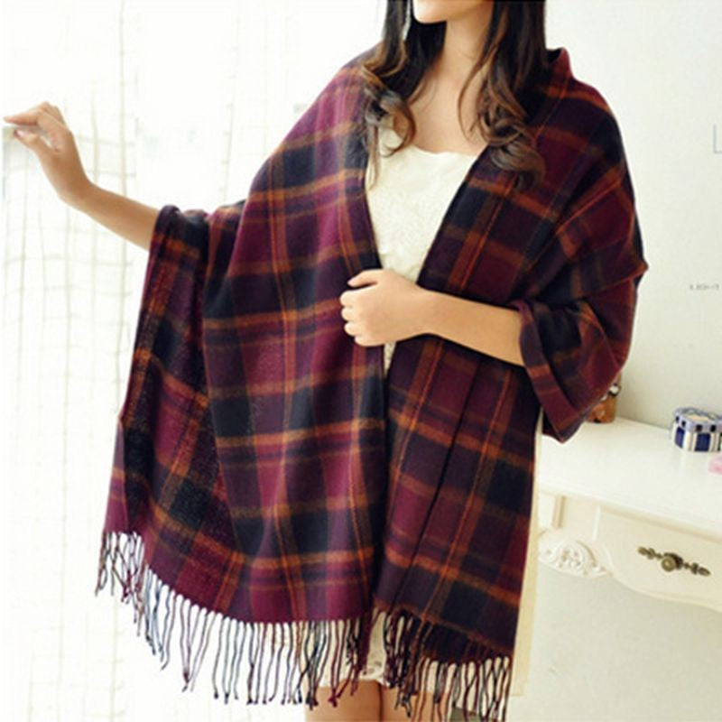Aureline Cashmere Touch Plaid Scarf