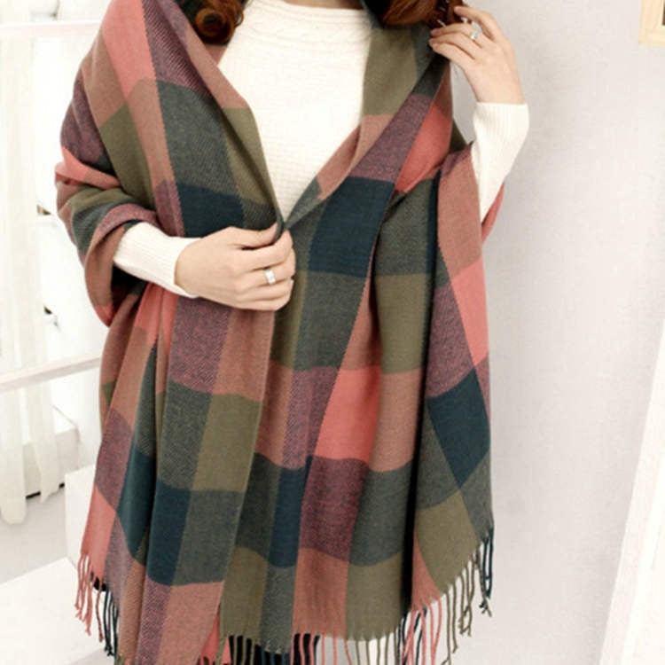 Aureline Cashmere Touch Plaid Scarf