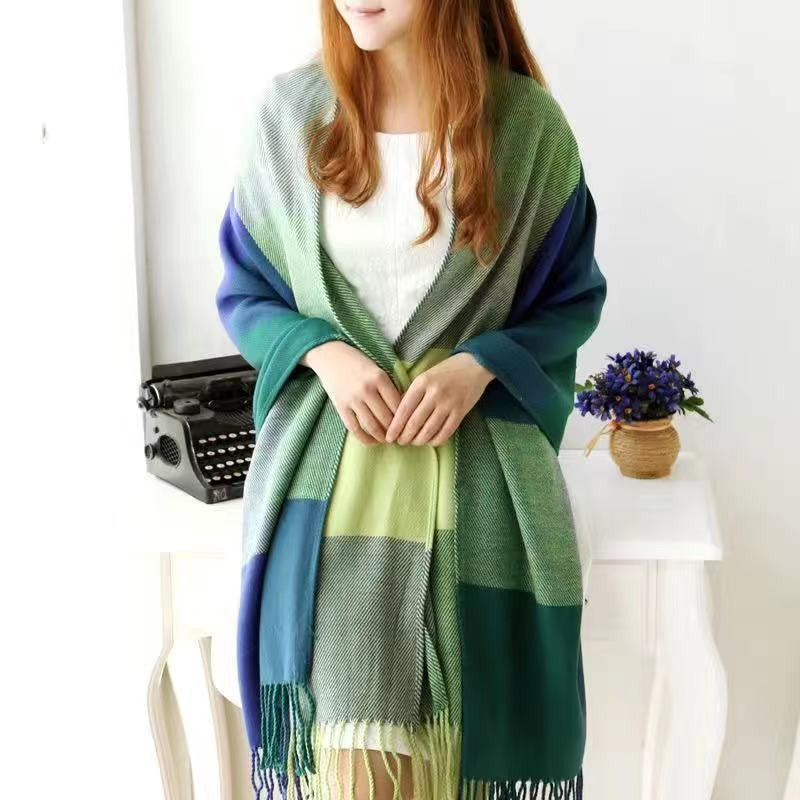 Aureline Cashmere Touch Plaid Scarf