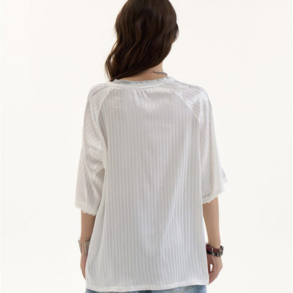 Elodie Retro V-Neck Graphic Tee