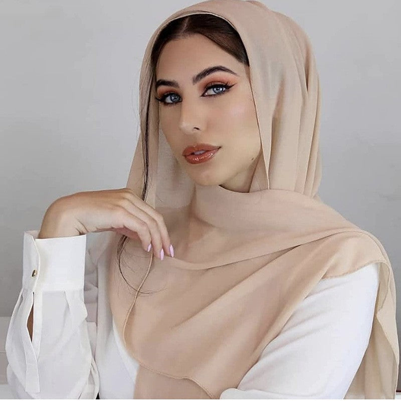 Elora Pearl Chiffon Bubble Scarf