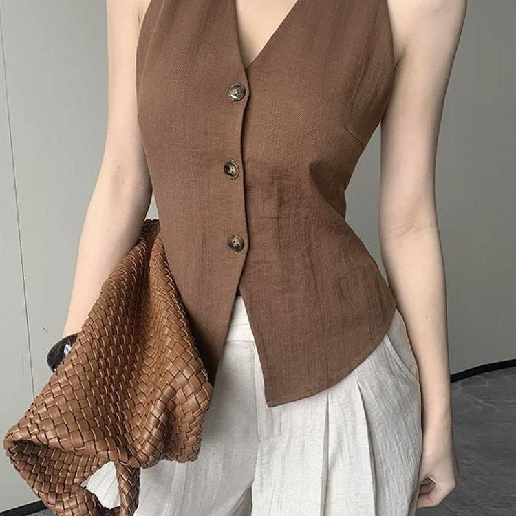 Eloria Retro Chenille Vest