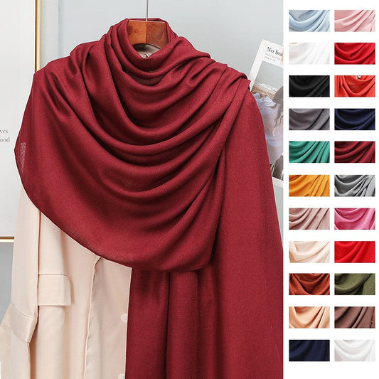 Evandra Cotton-Linen Blend Scarf