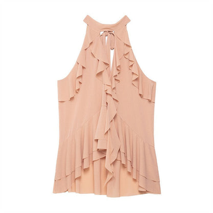 Soleil Slim Halter Crop Top